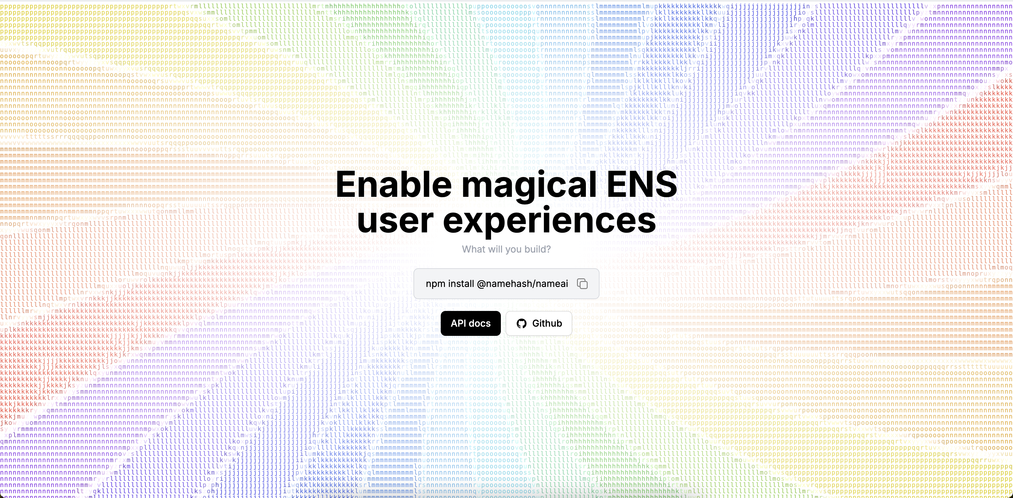 NameAI Website preview